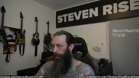 Snapshot of stevenrisenyc chatting on July 13, 10:18 am StevenRiseNYC online show from July 13, 10:18 am
