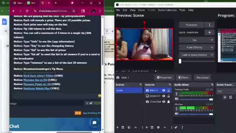 Snapshot of strawberriesxstraps chatting on November 20, 2:23 am Strawberries X Straps online show from November 20, 2:23 am