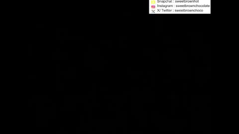 Snapshot of sweetbrownchocolate chatting on February 9, 7:12 am sweetbrownchocolate online show from February 9, 7:12 am