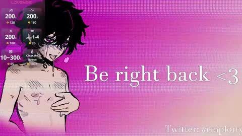 Snapshot of tap_forty chatting on October 10, 1:04 am tap_forty online show from October 10, 1:04 am