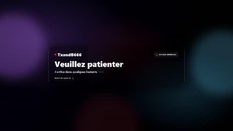 txandb666 online show from August 4, 7:27 pm