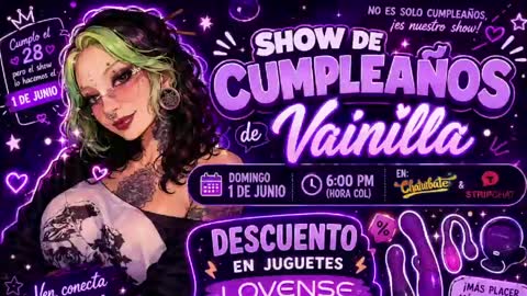 Vainilla Independent model online show from June 2, 12:56 am