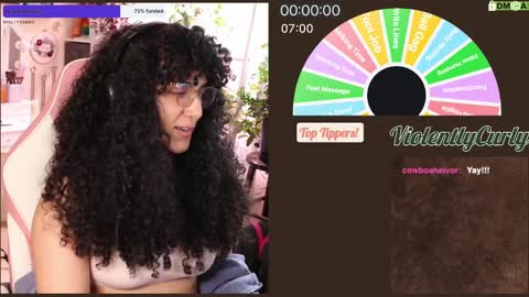 Snapshot of violentlycurly chatting on January 5, 11:12 pm Curly the Coin Operated Toy online show from January 5, 11:12 pm