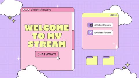 Snapshot of violetttflowers chatting on July 5, 11:45 pm Violet Flowers online show from July 5, 11:45 pm
