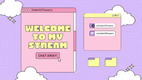 Snapshot of violetttflowers chatting on July 16, 10:21 am Violet Flowers online show from July 16, 10:21 am