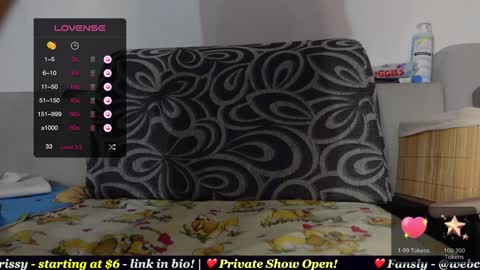 Snapshot of webchrissy chatting on January 2, 10:01 pm Chrissy online show from January 2, 10:01 pm