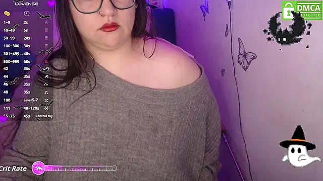 Snapshot of MeowMeowZoe chatting on October 22, 9:20 am MeowMeowZoe online show from October 22, 9:20 am