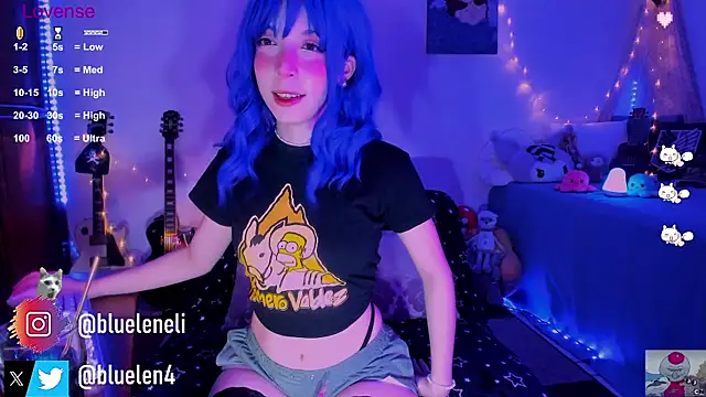 Snapshot of bluelen chatting on February 1, 8:29 am bluelen online show from February 1, 8:29 am