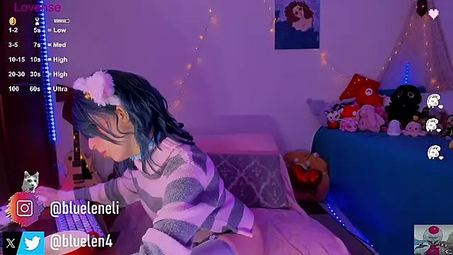 Snapshot of bluelen chatting on February 21, 3:10 pm bluelen online show from February 21, 3:10 pm