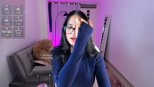 Snapshot of i_babbyyyy chatting on September 16, 1:50 am i babbyyyy online show from September 16, 1:50 am