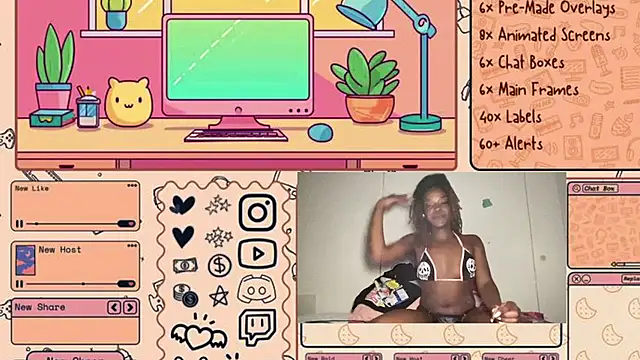 Snapshot of minimama69 chatting on March 15, 5:08 am minimama69 online show from March 15, 5:08 am