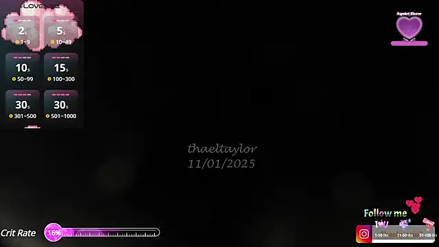  thaeltaylor online show from January 17, 5:41 pm