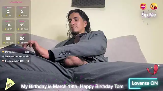 Tom blunt96 online show from March 20, 3:56 am