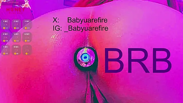 babyuarefire online show from February 21, 7:21 pm
