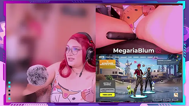 Snapshot of MegariaB chatting on May 14, 5:03 am MegariaB online show from May 14, 5:03 am