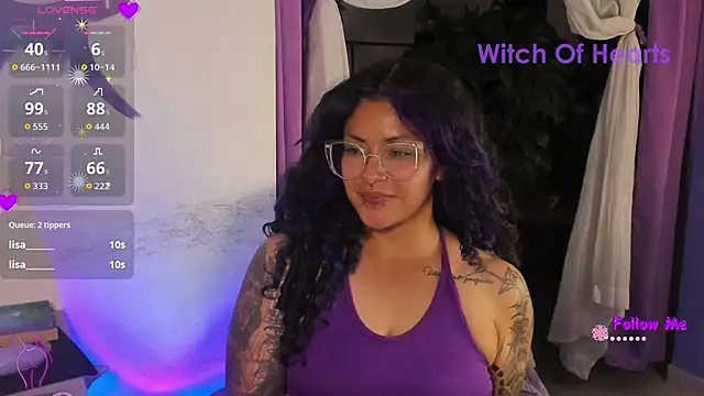 Snapshot of witchviolet chatting on June 3, 3:09 am witchviolet online show from June 3, 3:09 am