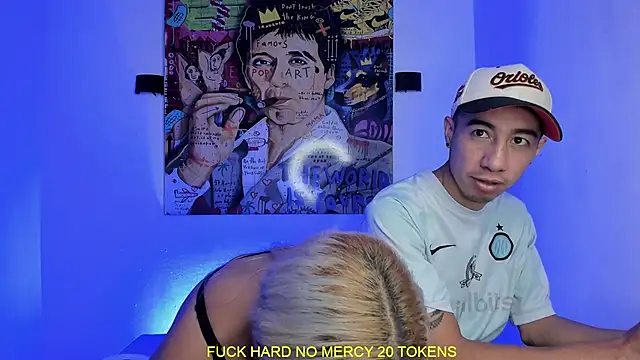 Snapshot of Threesome-no-mercy chatting on October 12, 7:51 am Threesome-no-mercy online show from October 12, 7:51 am