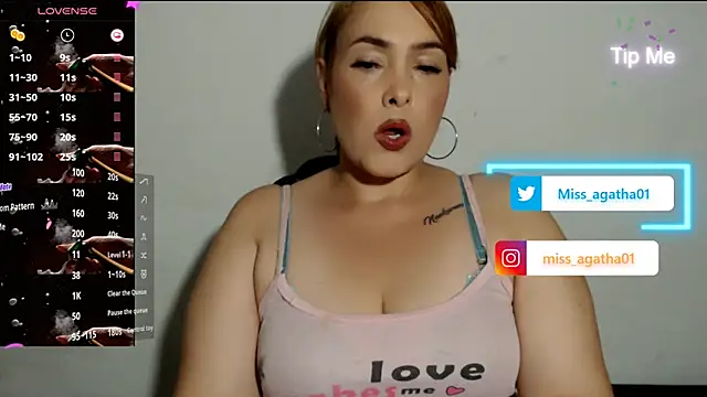 Snapshot of Miss_Agatha chatting on February 11, 2:25 am Miss Agatha online show from February 11, 2:25 am