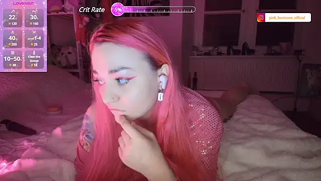 Snapshot of PinkHurricaneOfficial chatting on January 13, 5:44 pm PinkHurricaneOfficial online show from January 13, 5:44 pm