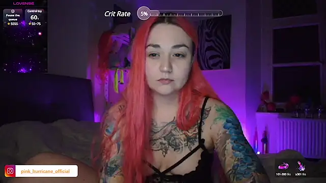 Snapshot of PinkHurricaneOfficial chatting on February 7, 1:36 am PinkHurricaneOfficial online show from February 7, 1:36 am