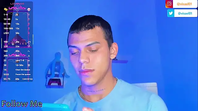 Snapshot of visaelX chatting on March 5, 11:17 am visaelX online show from March 5, 11:17 am