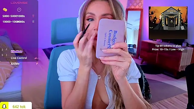 Snapshot of PrincessVS chatting on November 1, 4:03 am PrincessVS online show from November 1, 4:03 am