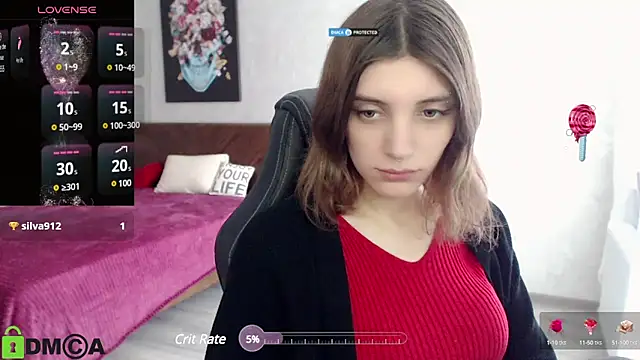 Snapshot of CherryBloom777 chatting on January 11, 10:51 am CherryBloom777 online show from January 11, 10:51 am