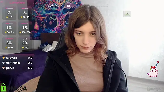 Snapshot of CherryBloom777 chatting on February 8, 11:33 am CherryBloom777 online show from February 8, 11:33 am