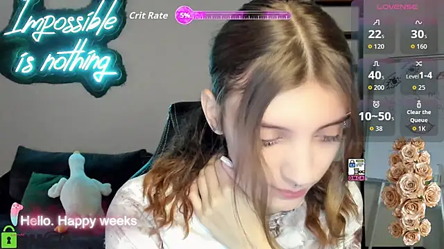 Snapshot of CherryBloom777 chatting on October 9, 6:33 am CherryBloom777 online show from October 9, 6:33 am