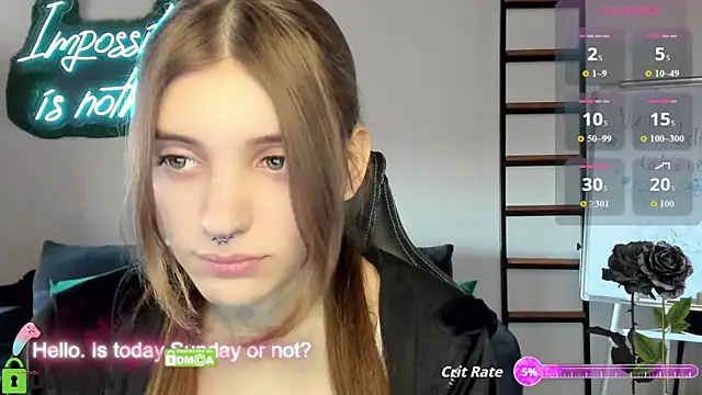 Snapshot of CherryBloom777 chatting on October 27, 7:45 am CherryBloom777 online show from October 27, 7:45 am