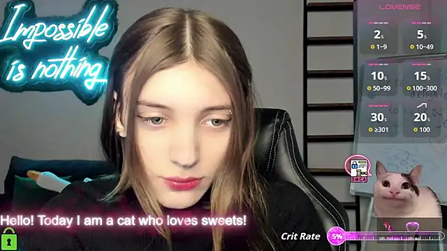 Snapshot of CherryBloom777 chatting on November 22, 8:24 am CherryBloom777 online show from November 22, 8:24 am