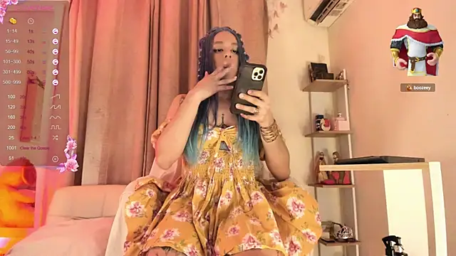 Snapshot of BarbieVenus chatting on January 8, 5:48 am BarbieVenus online show from January 8, 5:48 am