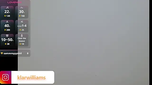 Snapshot of klarwillians chatting on January 24, 6:14 pm klarwillians online show from January 24, 6:14 pm