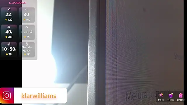Snapshot of klarwillians chatting on March 18, 3:09 am klarwillians online show from March 18, 3:09 am