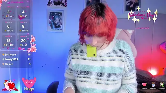 Snapshot of -kisa_ chatting on February 12, 11:40 am -kisa online show from February 12, 11:40 am