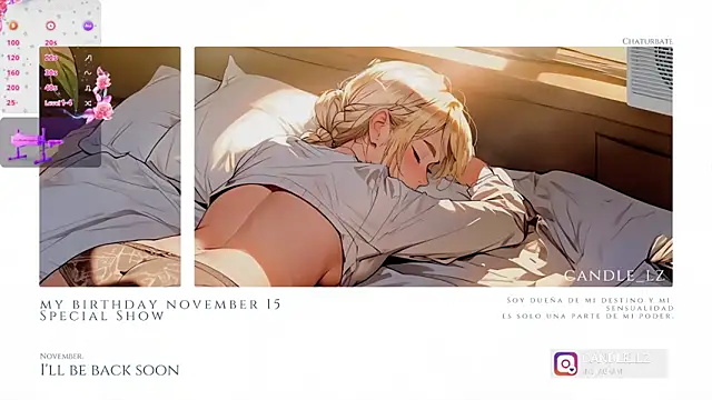 Candle  lz online show from March 18, 7:08 am