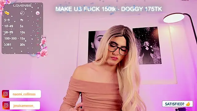 Snapshot of JESSI_NAOMI chatting on February 20, 7:01 am JESSI NAOMI online show from February 20, 7:01 am