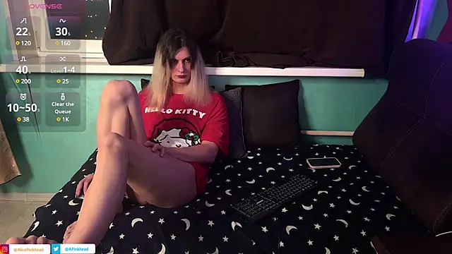 Alice Pinkhead online show from January 27, 3:18 pm