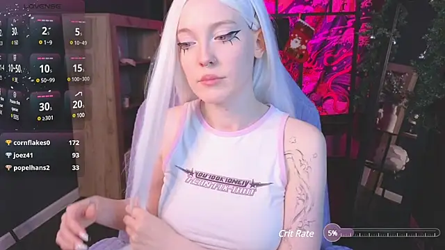 Snapshot of Crackling_Tatii chatting on January 8, 4:02 am Crackling Tatii online show from January 8, 4:02 am