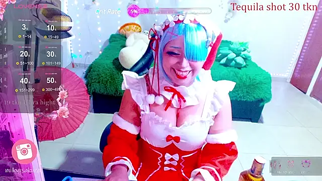 MilkyXSakura online show from December 27, 2:36 am