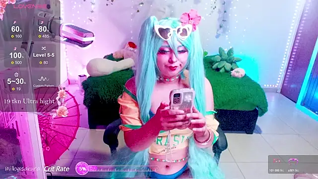 MilkyXSakura online show from March 6, 1:48 am