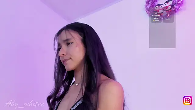 Snapshot of AbyWhitee chatting on December 17, 6:45 am AbyWhitee online show from December 17, 6:45 am