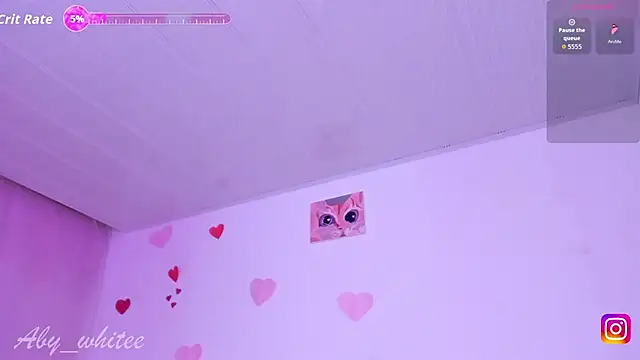 Snapshot of AbyWhitee chatting on October 3, 12:13 pm AbyWhitee online show from October 3, 12:13 pm