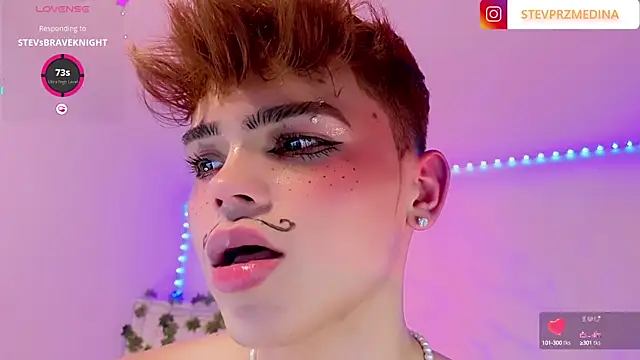 Snapshot of PRINCE_STEV chatting on February 9, 8:33 am PRINCE STEV online show from February 9, 8:33 am