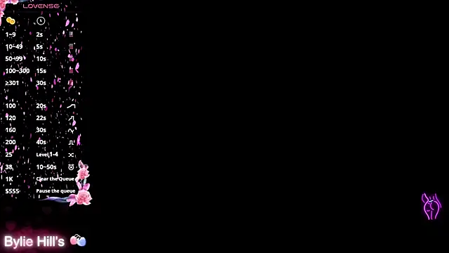 Bylie Hills online show from November 18, 9:30 pm