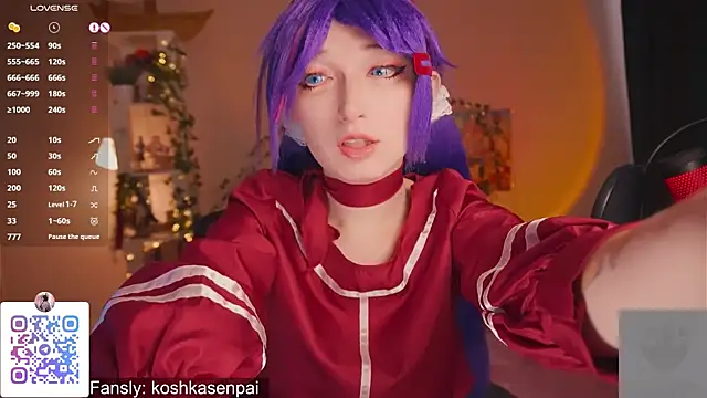 Snapshot of koshkasenpai chatting on November 3, 7:20 am koshkasenpai online show from November 3, 7:20 am