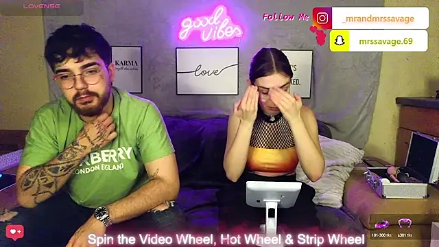 MrAndMrsSavage online show from January 11, 10:51 pm