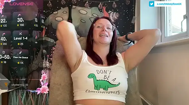 Snapshot of MelodyRoseUk chatting on February 26, 4:45 pm MelodyRoseUk online show from February 26, 4:45 pm