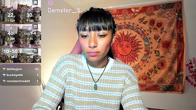 Demeter   online show from February 12, 11:30 pm