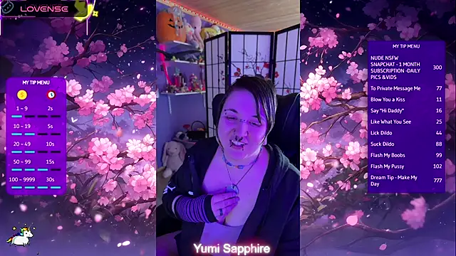 yumi sapphire online show from April 21, 8:44 pm